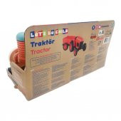 Lets Be Child Römorklu Sürtmeli Plastik Traktör LC-30878 Açık Yeşil-Turuncu - 8