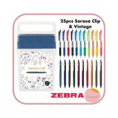 Zebra Sarasa 0.5mm Z Box 25li Jel Kalem Seti Plastik Çantalı Set - 2