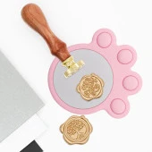 Mühür Mumu Döküm Silikon Pati Baskı Ped Yapışmayan Pembe thumbnail 8