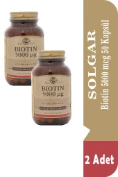 Solgar Biotin 5000 Mcg 50 Kapsül 2 Adet thumbnail 1