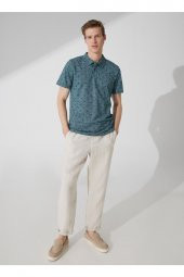 Baskılı Yeşil Erkek Polo T-shirt Ts1014000274 thumbnail 3