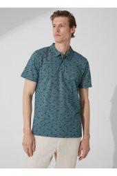 Baskılı Yeşil Erkek Polo T-shirt Ts1014000274 thumbnail 4