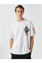 3sam10089hk Kırık Beyaz 001 Pamuk Jersey T-shirt - 1