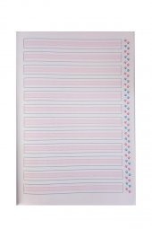 Güzel Yazı Defteri Orta Boy 16,5x24 cm 24 Yaprak 6 Adet Standart Çizgili Yazı Defteri Dik Temel Harflerle 1. Sınıf - 3