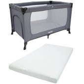 Ozmo Aura Oyun Parkı 70x120 Cm + Pamuk Yatak Gri - 1