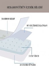 80x200 AVOCADO Seramoni Çantalı Ortopedik Katlanır Su Geçirmez Visco Yatak  Seramoni80x200 thumbnail 3