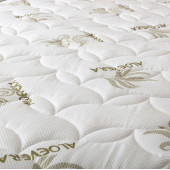POOLY Ortopedik Tek Kişilik Aloevera Desenli Yaylı Yatak Özel Ölçü 90x190 cm - 3