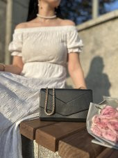 ŞANLI Online Kadın Zincir Askılı Çanta Siyah - 1