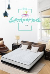 Midilife Semporna Ortopedik Yaylı Yatak Lüx Ortopedik Cotton Kumaşlı Yaylı Yatak 80x180 Cm MD80180S - 2