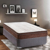 POOLY 90X190 COFFEE BAMBOO YAYLI YATAK ORTOPEDİK PEDLİ BAMBOO YATAK - 1