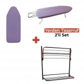 Belda Mini Ütü Masası & Kanat Goldline Asmalı Çamaşır Kurutmalık-Öğrenci İşi Set - 1