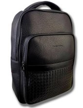 Deri Laptop Sırt Çantası Suya Dayanıklı Siyah 15.6 İnç 8683255012275 - 1