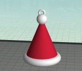 Santa Şapka Süsleme Plastik Aparat - 1