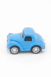 Nostaljik Metal Çek Bırak Araba Mini Mavi Otomobil - 3