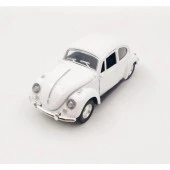 Nostaljik Metal Çek Bırak Araba Beyaz thumbnail 1