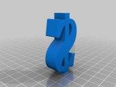 Dolar İşareti Plastik Aparat - 1