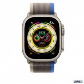 Winex 42-44mm Yeni Nesil Apple Uyumlu Akıllı Saat Kordonu Hasır Gri Mavi - 2