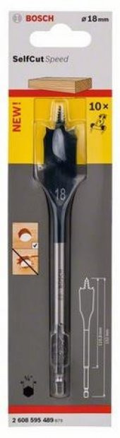 Bosch 18X152 Altıgen Yassı Ahşap Maktap Ucu - 2