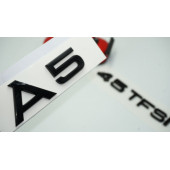 Audi A5 45 TFSi Parlak Siyah ABS 3M 3D Bagaj Yazı Logo Orjinal Ürün - 1
