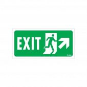 Exit Sağ Yukarı Uyarı Levhası 17,5x25 KOD959 - 1