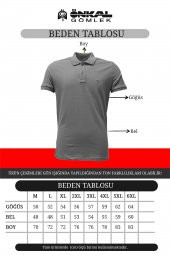 Erkek Polo Yaka %95 Pamuk %5 Elestan Lycra'lı Tişört Büyük ve Normal Beden - 6
