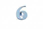 Cemax Villa Boy 6 Rakamı 8,5 cm Yapışkanlı - 1