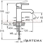 Artema A41984 Minimax S Lavabo Bataryası thumbnail 2