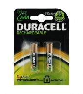 Duracell Şarjedilebilir İnce Kalem Pil 2li AAA 750 mAh - 1