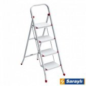 Saraylı Pratik Metal Merdiven Beyaz 4 Basamaklı - 3