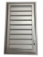 Plastik Menfez 25X45 Gümüş Banyo WC Havalandırma - 1