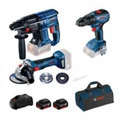 Bosch GSR18v-50+GBH 180+GWS 180 2 x GBA 18V 5.0Ah - 1