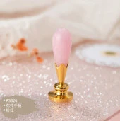 Mum Mühürü Sapı ABS Reçine Tomurcuk Simli Pembe M8 Dişli thumbnail 3