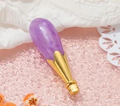 Mum Mühürü Sapı ABS Reçine Tomurcuk Simli Menekşe M8 Dişli thumbnail 2