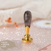 Mum Mühürü Sapı ABS Reçine Tomurcuk Simli Füme M8 Dişli thumbnail 3