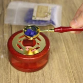 Davetiye Mum Mühürü Uygulama Seti Kahverengi 3 lü Set thumbnail 5