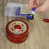 Davetiye Mum Mühürü Uygulama Seti Kahverengi 2 li Set thumbnail 8