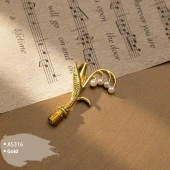 Mum Mühür Damga Kolu Premium Metal Çan Orkidesi Gold thumbnail 4