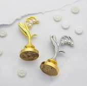 Mum Mühür Damga Kolu Premium Metal Çan Orkidesi Gold thumbnail 12