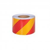 Fosforlu Bant  17 cm x 5 Metre Sarı Kırmızı - 1