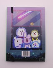 Lastikli Noktalı Sert Kapak BTS Defter - 2