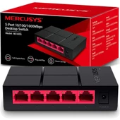 Mercusys MS105G, 5 Port, Gigabit, Yönetilemez, Masaüstü Switch - 1