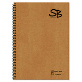 SB A4 70 Yp. Defter Kraft Kapak Spiralli Hafif Kağıt ÇİZGİLİ 140 Sf. - 1