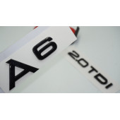 Audi A6 2.0 TDi Parlak Siyah ABS 3M 3D Bagaj Yazı Logo Orjinal Ürün thumbnail 1