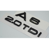 Audi A6 2.0 TDi Parlak Siyah ABS 3M 3D Bagaj Yazı Logo Orjinal Ürün thumbnail 2