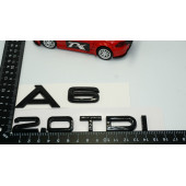Audi A6 2.0 TDi Parlak Siyah ABS 3M 3D Bagaj Yazı Logo Orjinal Ürün thumbnail 3