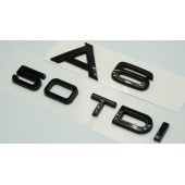 Audi A6 50 TDi Parlak Siyah ABS 3M 3D Bagaj Yazı Logo Orjinal Ürün thumbnail 2