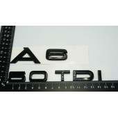 Audi A6 50 TDi Parlak Siyah ABS 3M 3D Bagaj Yazı Logo Orjinal Ürün thumbnail 3