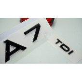 Audi A7 TDi Parlak Siyah ABS 3M 3D Bagaj Yazı Logo Orjinal Ürün thumbnail 1