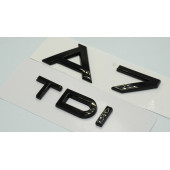 Audi A7 TDi Parlak Siyah ABS 3M 3D Bagaj Yazı Logo Orjinal Ürün thumbnail 2