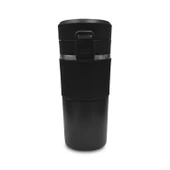 Sızdırmaz Paslanmaz Çelik Kaydırmaz Lastikli İç Kısmı Süzgeçli Araç Ofis Çay Kahve Termos Mug 400 ML - 5